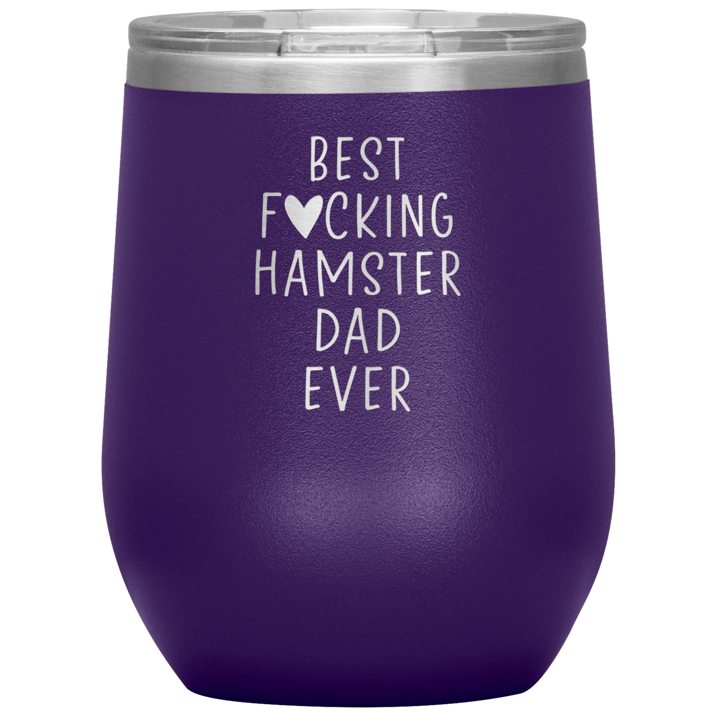 Hamster Dad Wine Tumbler, Hamster Dad Gifts, Travel Wine Cup, Birthday Gifts for Men and Women