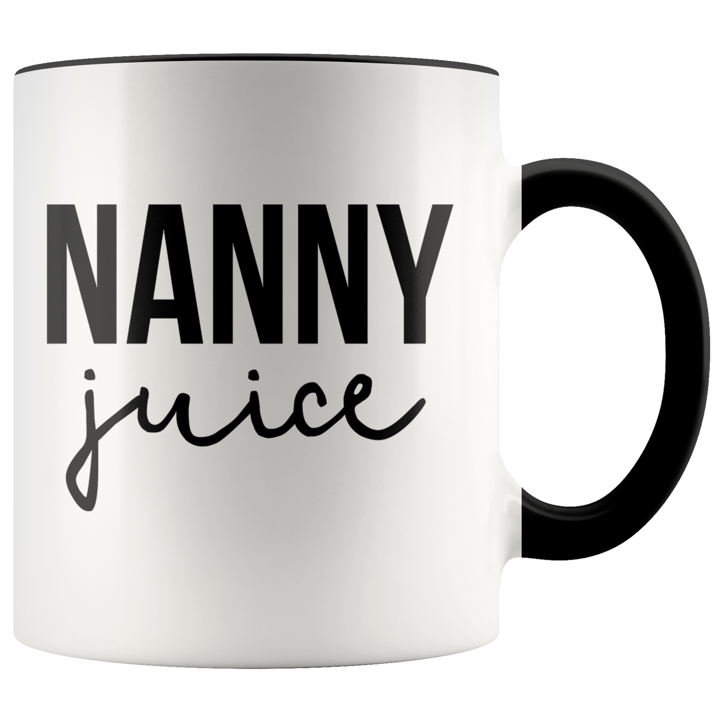 Nanny Gifts, Coffee Mug, Two Tone Accent Cup, Birthday Gift for Men and Women