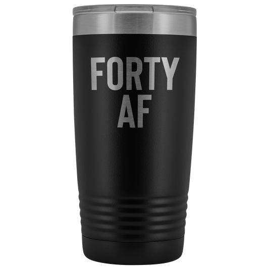 40ème ANNIVERSAIRE CADEAU 40 ans Tasse de café Funny Forty Cadeau Tumbler Best Friend Cup Sister Birthday Gifts Brother Mugs