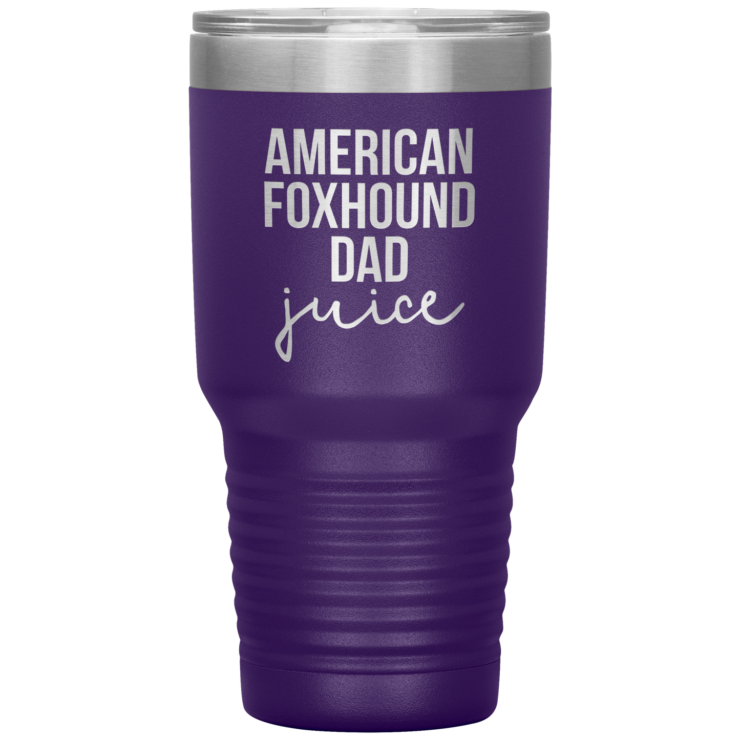 American Foxhound Dad Tumbler, Funny Travel Coffee Mug, Birthday Gifts for Men and Women