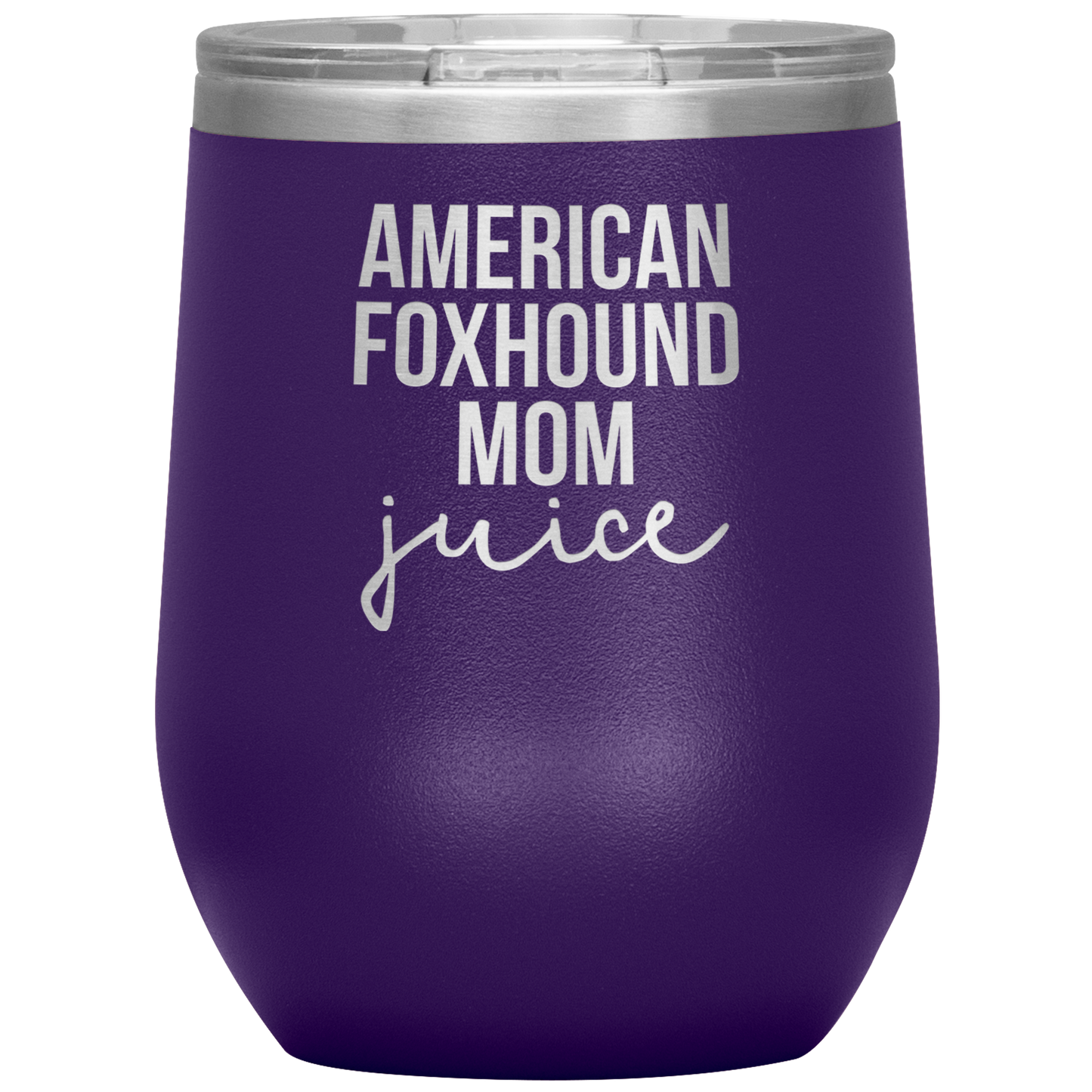 American Foxhound Mom Wine Tumbler, Funny Travel Wine Cup, Birthday Gifts for Men and Women