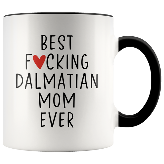 Dalmatian Mom Gifts, Coffee Mug, Two Tone Accent Cup, Birthday Gift for Men and Women