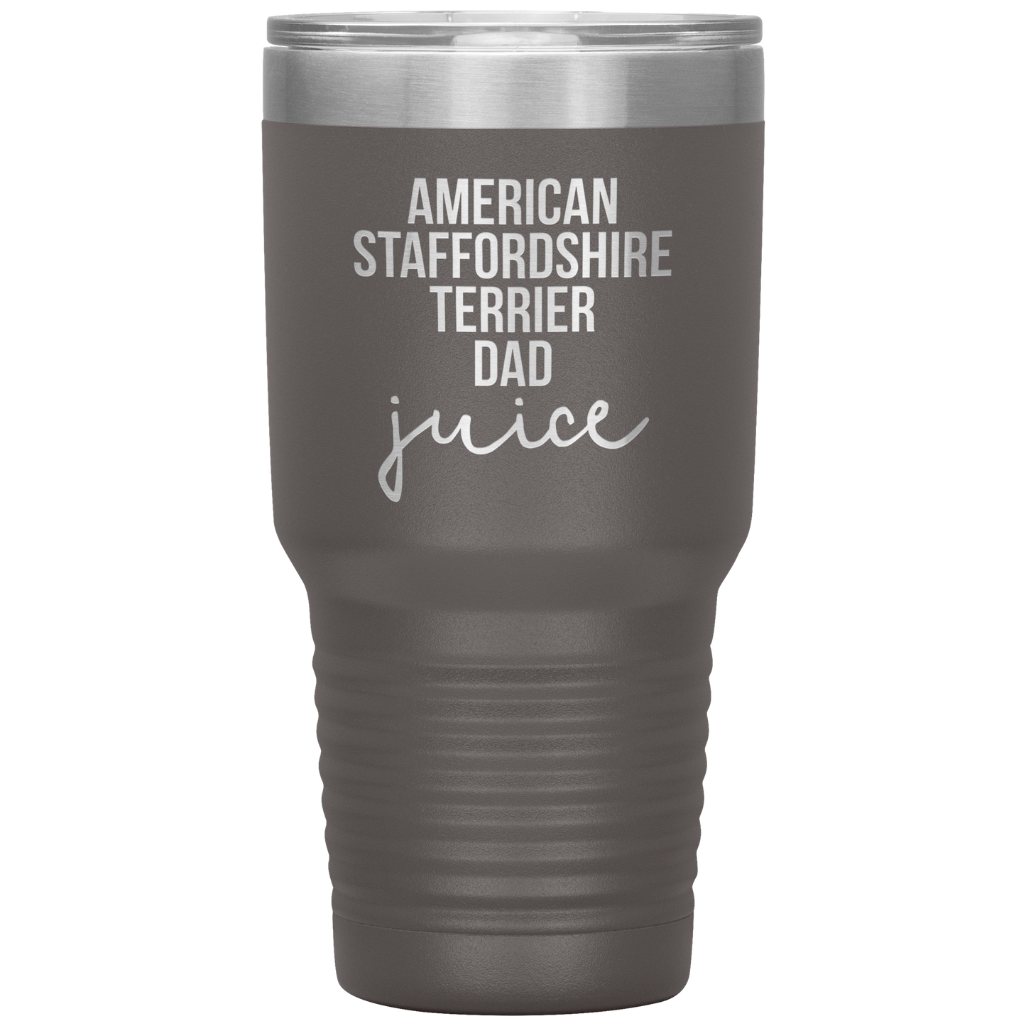 American Staffordshire Terrier Dad Tumbler, Funny Travel Coffee Mug, Birthday Gifts for Men and Women