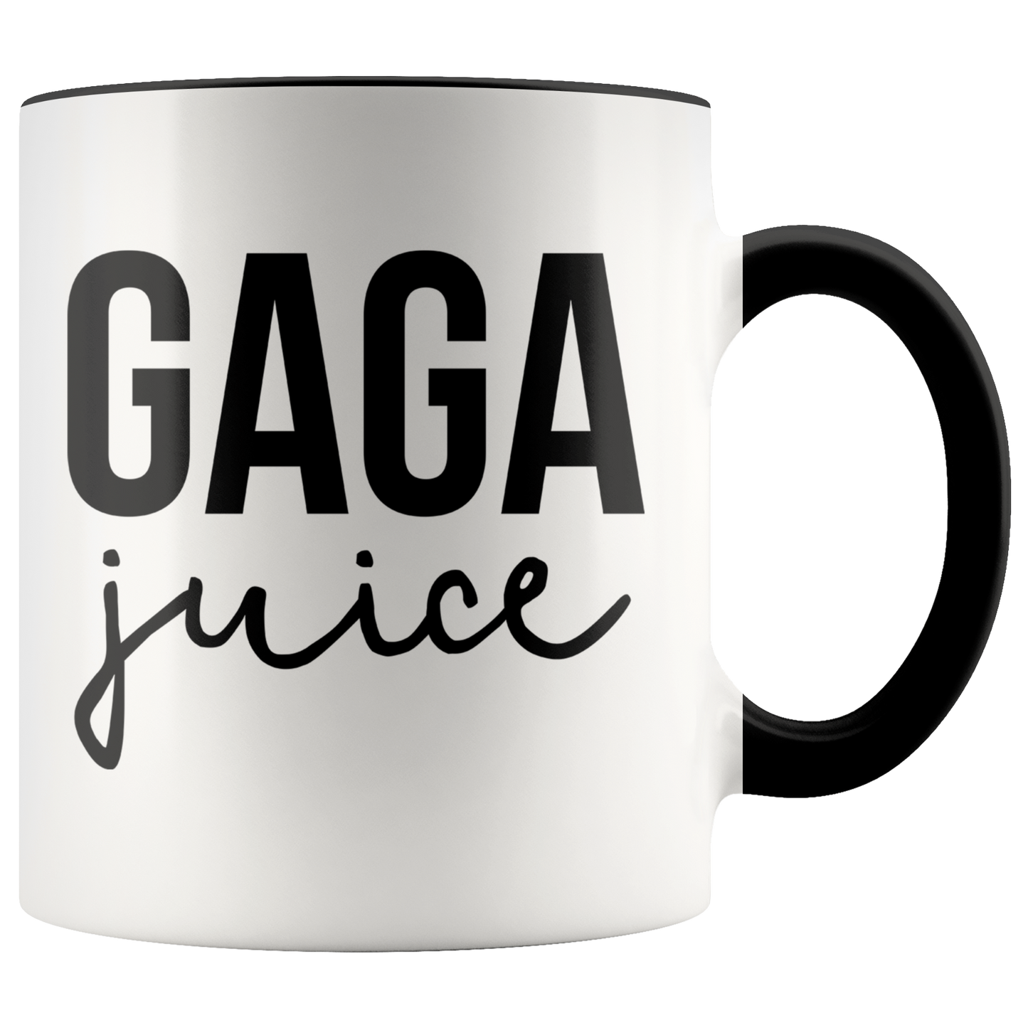 Gaga Gifts, Coffee Mug, Two Tone Accent Cup, Birthday Gift for Men and Women