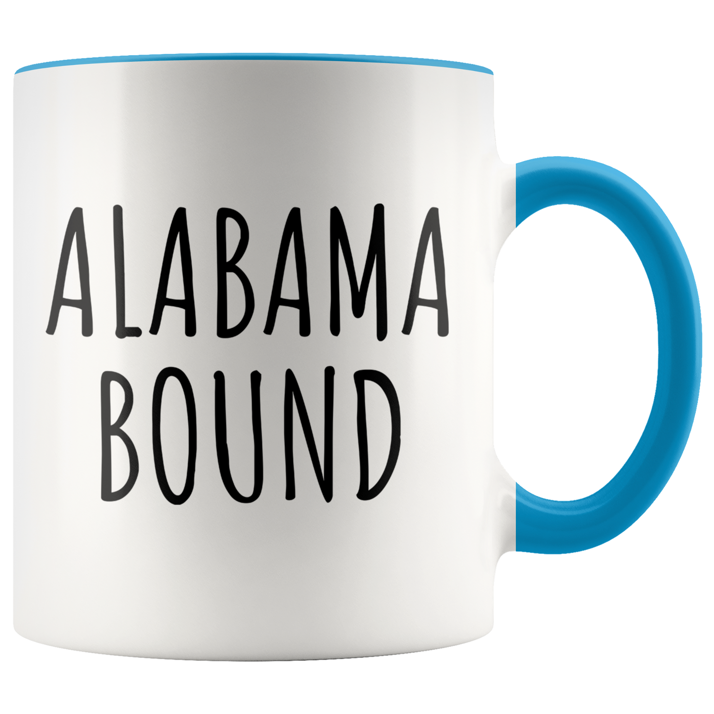 Moving to Alabama Gifts, Coffee Mug, Two Tone Accent Cup, Birthday Gift for Men and Women