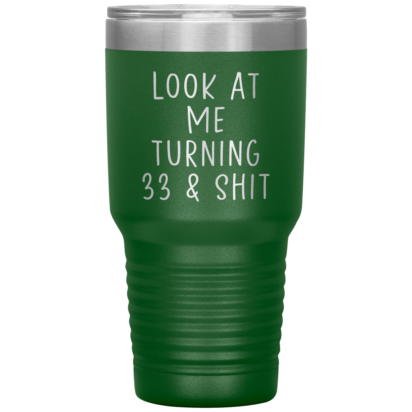 33rd Birthday Tumbler, 33rd Birthday Gifts, Travel Coffee Mug, Birthday Gifts for Men and Women