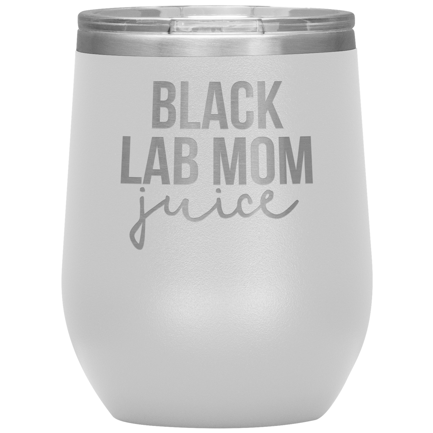 Verre de vin de maman de laboratoire noir, cadeaux de maman de laboratoire noirs, tasse de vin de voyage, cadeaux d'anniversaire pour les hommes et les femmes