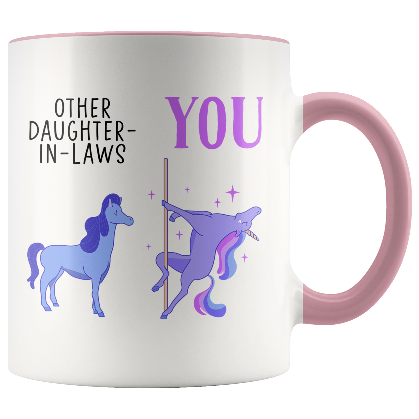 Daughter in Law Gifts, Coffee Mug, Two Tone Accent Cup, Birthday Gift for Men and Women