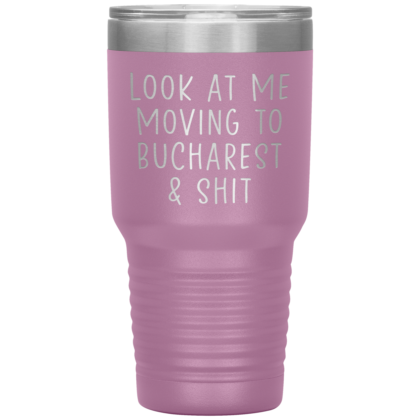 Moving to Bucharest Romania Tumbler, Funny Travel Coffee Mug, Birthday Gifts for Men and Women