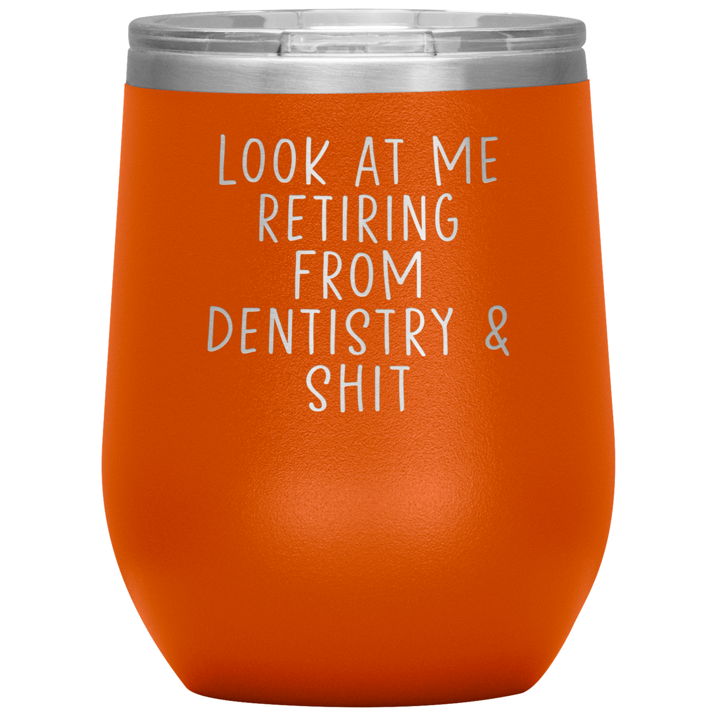 Dentista Pensione Vino Tumbler, Dentista Pensionamento Regali, Travel Wine Cup, Regali di compleanno per uomini e donne