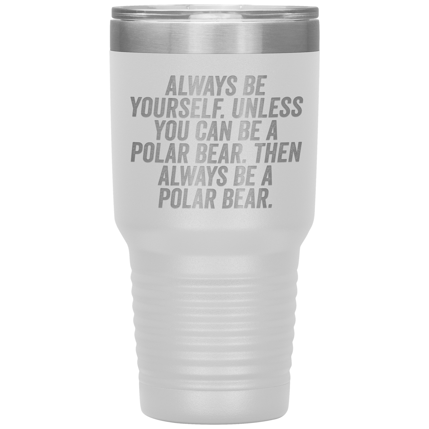 Polar Bear Tumbler, Polar Bear Gifts, Travel Coffee Mug, Birthday Gifts for Men and Women