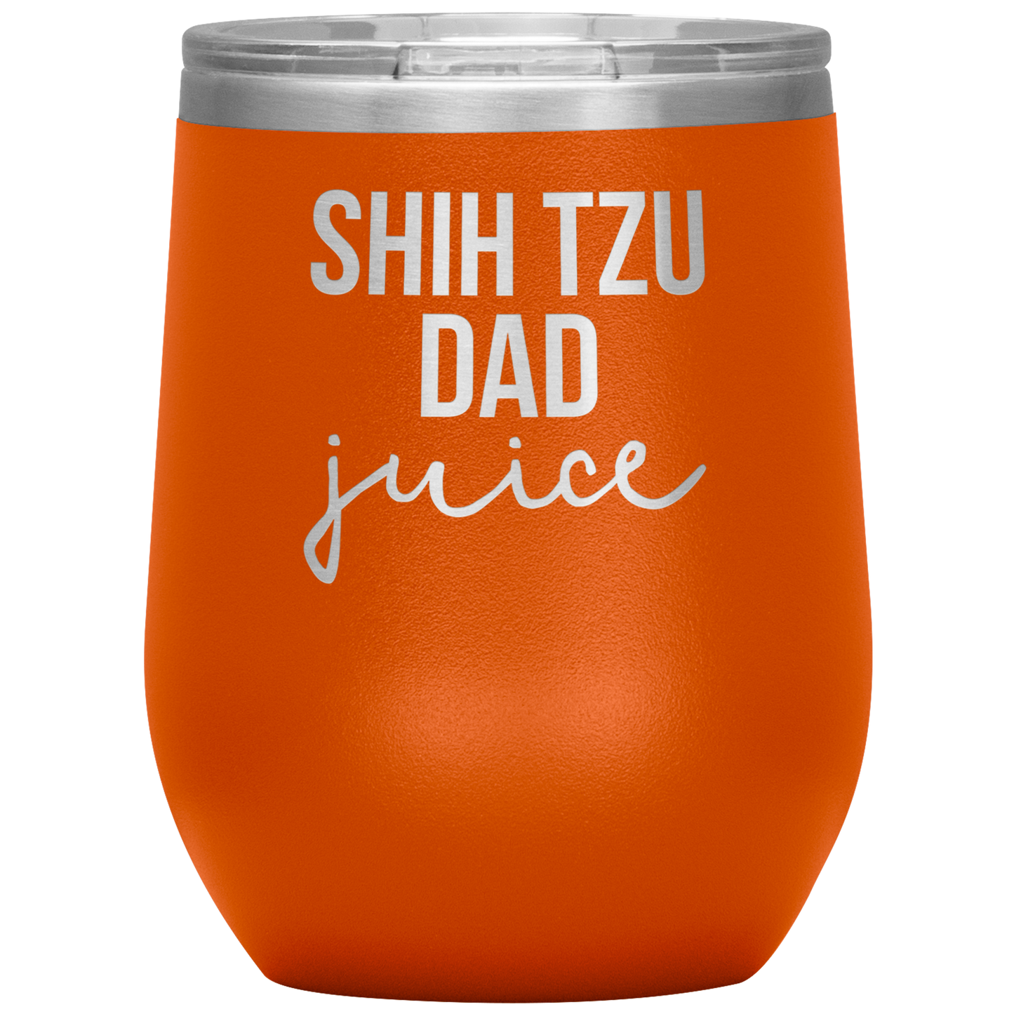 Shih Tzu Dad Wine Tumbler, Shih Tzu Dad Gifts, Travel Wine Cup, Birthday Gifts for Men and Women