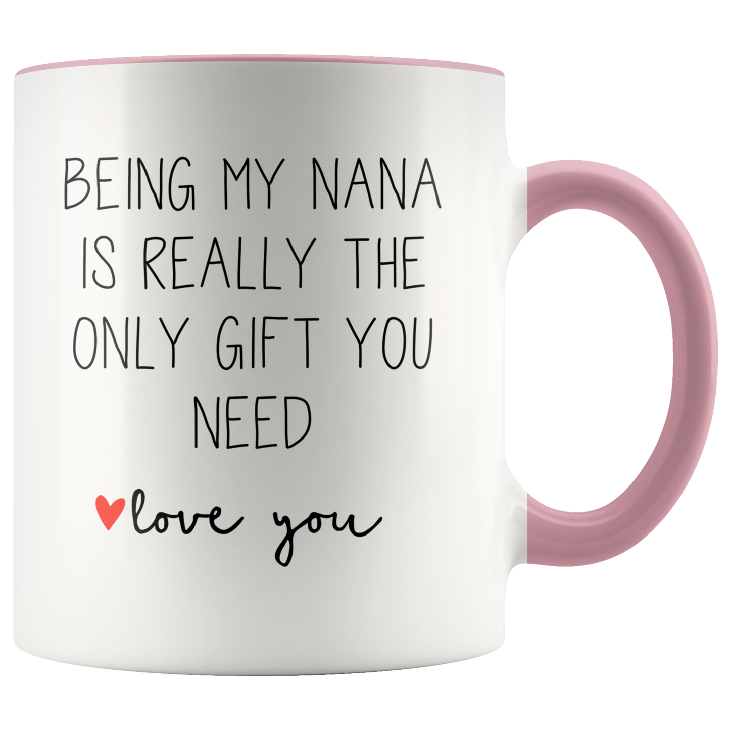 Nana Gifts, Coffee Mug, Two Tone Accent Cup, Birthday Gift for Men and Women