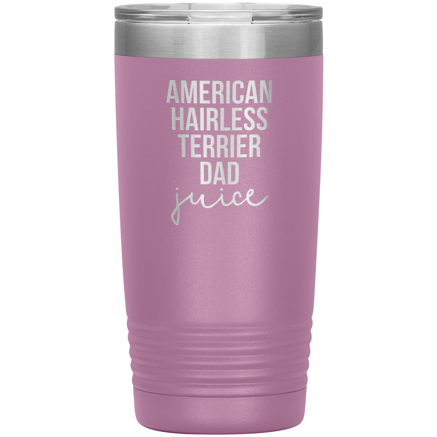 American Hairless Terrier Dad Tumbler, Funny Travel Coffee Mug, Birthday Gifts for Men and Women