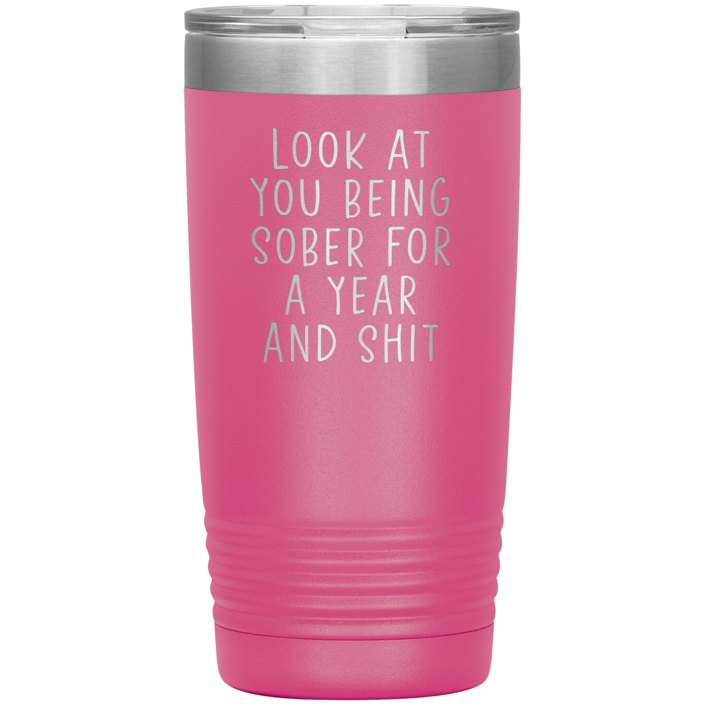 1 Year Sober Tumbler, 1 Year Sober Gifts, 1 Year Sober Coffee Mug, Sobriety Gifts for Men and Women