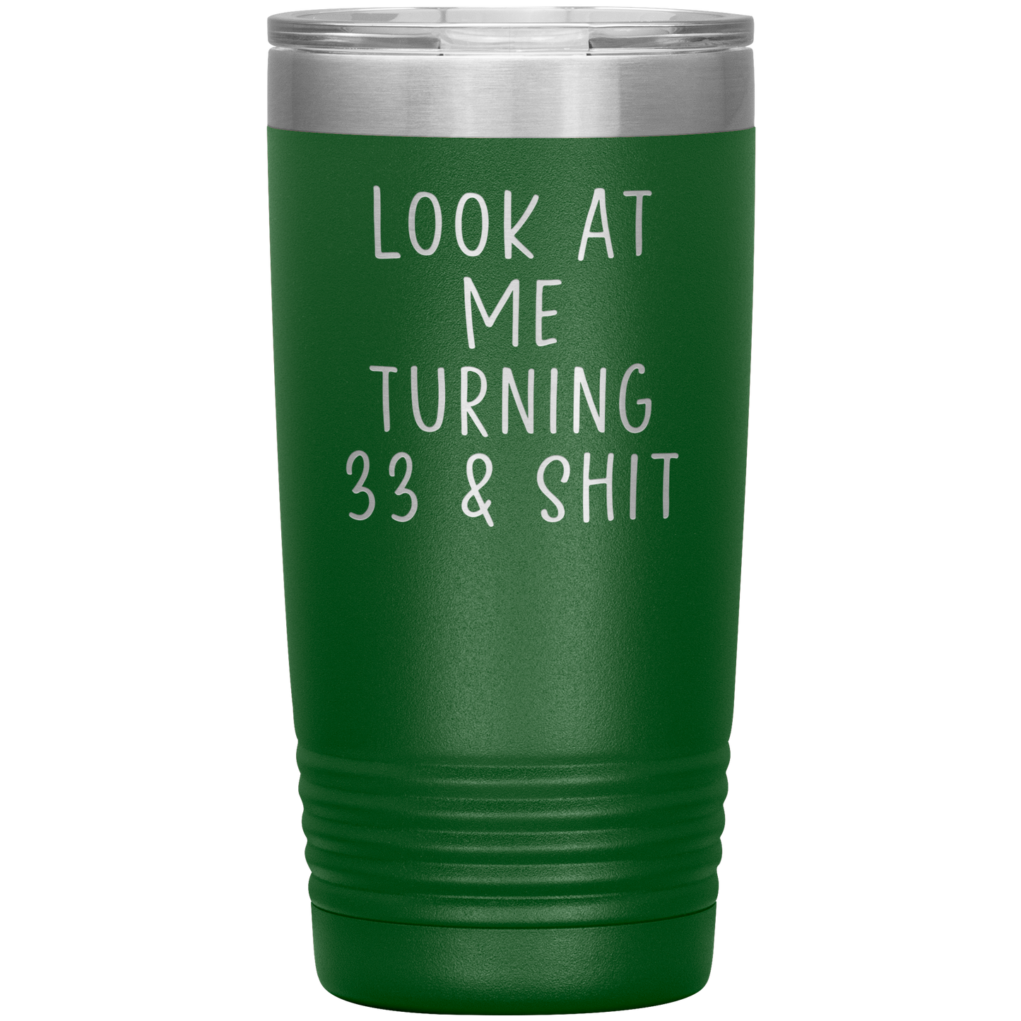 33ème anniversaire Tumbler, 33ème anniversaire des cadeaux, Café de voyage, cadeaux d'anniversaire pour hommes et femmes