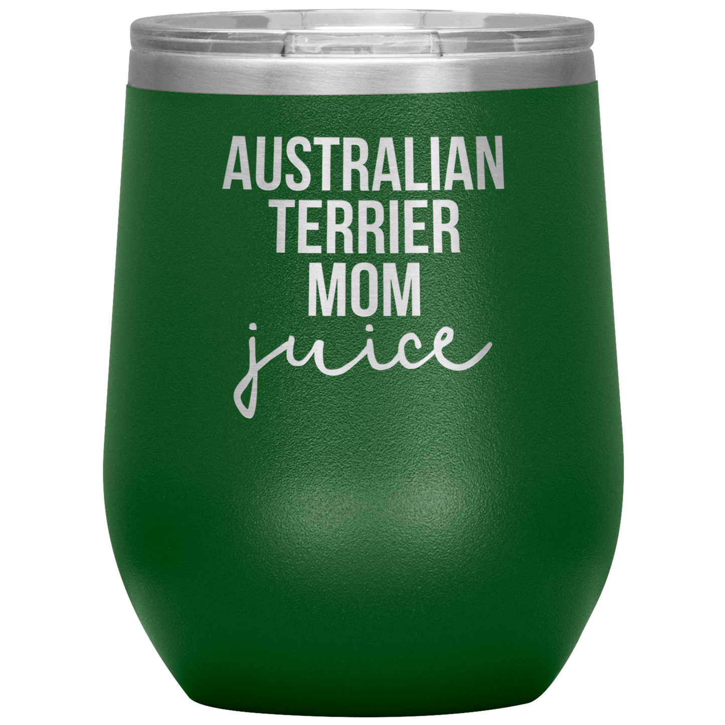 Australian Terrier Mom Wine Tumbler, Funny Travel Wine Cup, Birthday Gifts for Men and Women