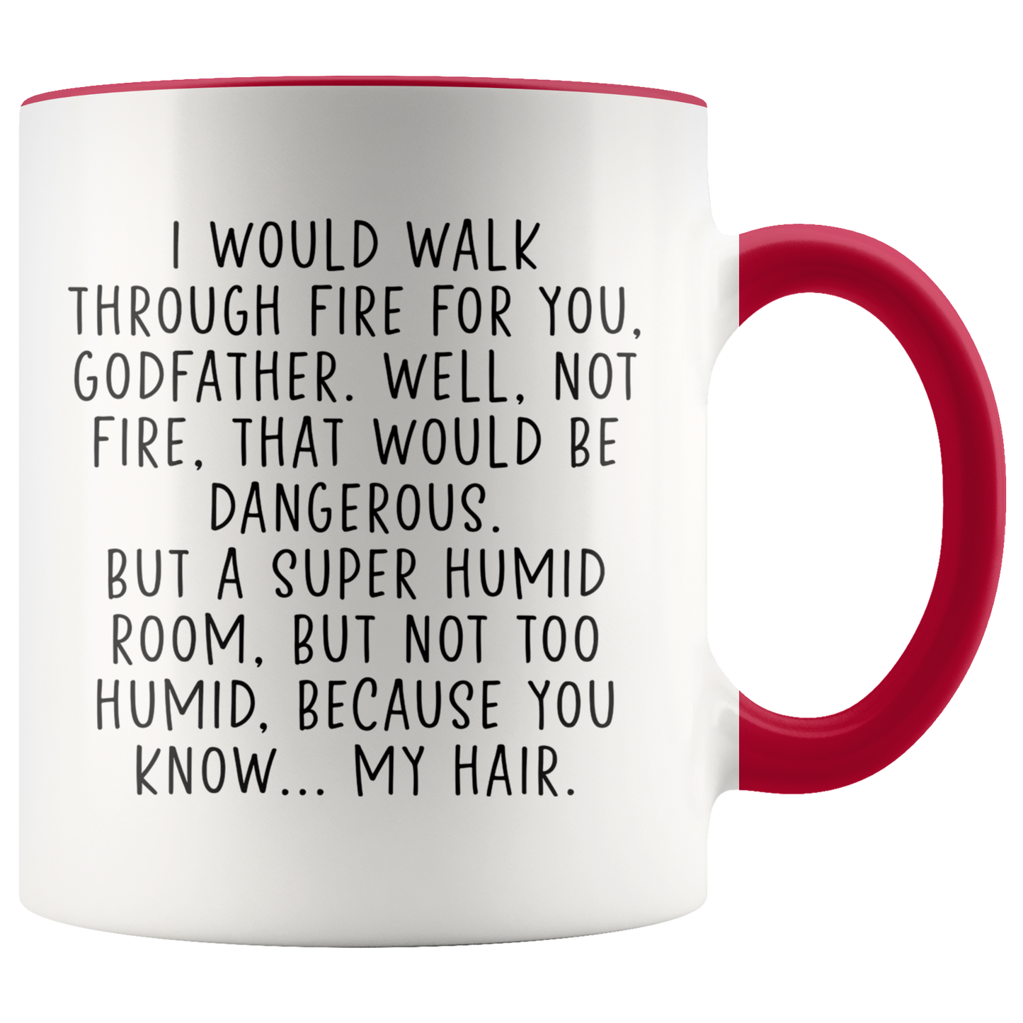 Godfather Gifts, Coffee Mug, Two Tone Accent Cup, Birthday Gift for Men and Women