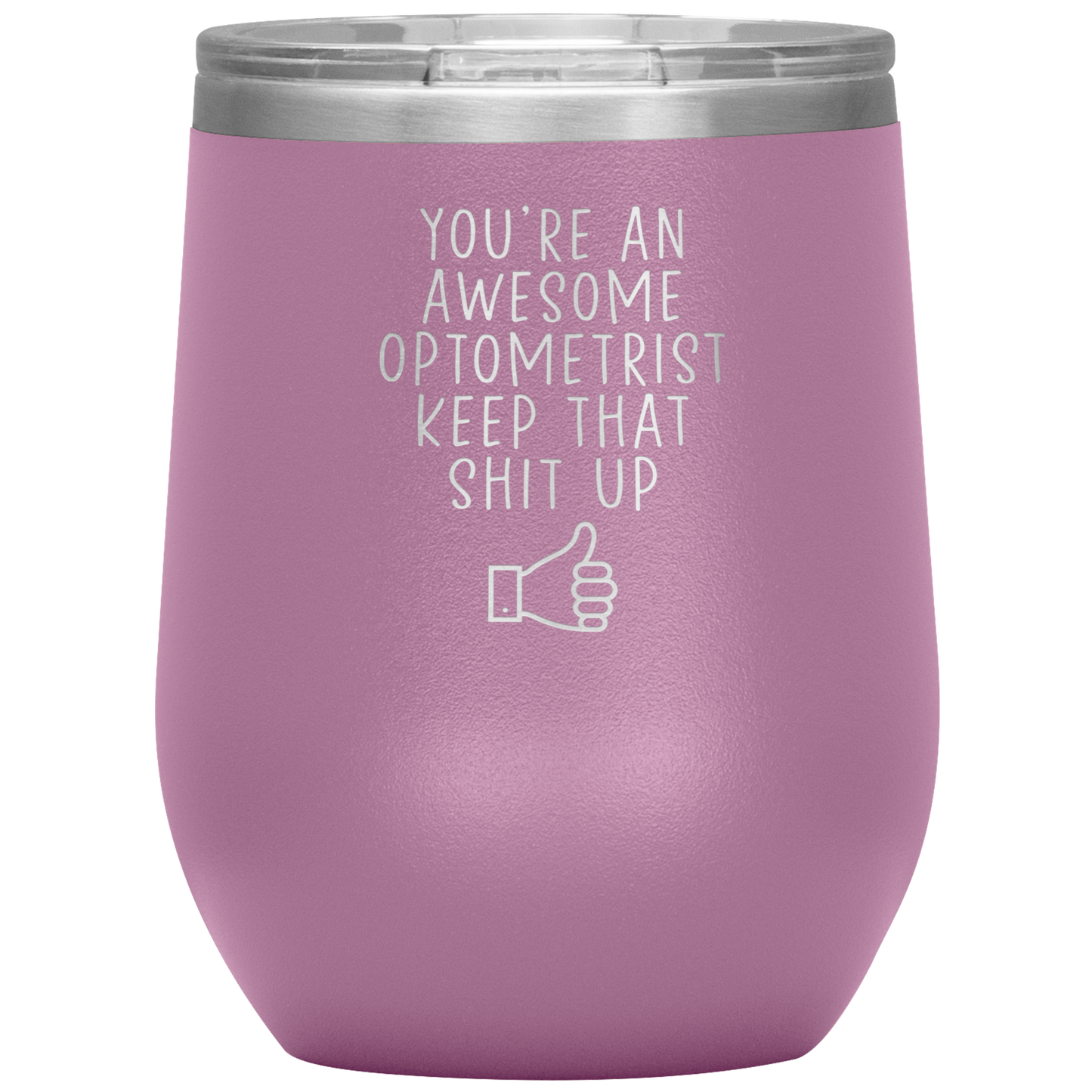 Optometrista Vaso de vino, Regalos de Optometrista, Copa de Vino de Viaje, Regalos de Cumpleaños para Hombres y Mujeres