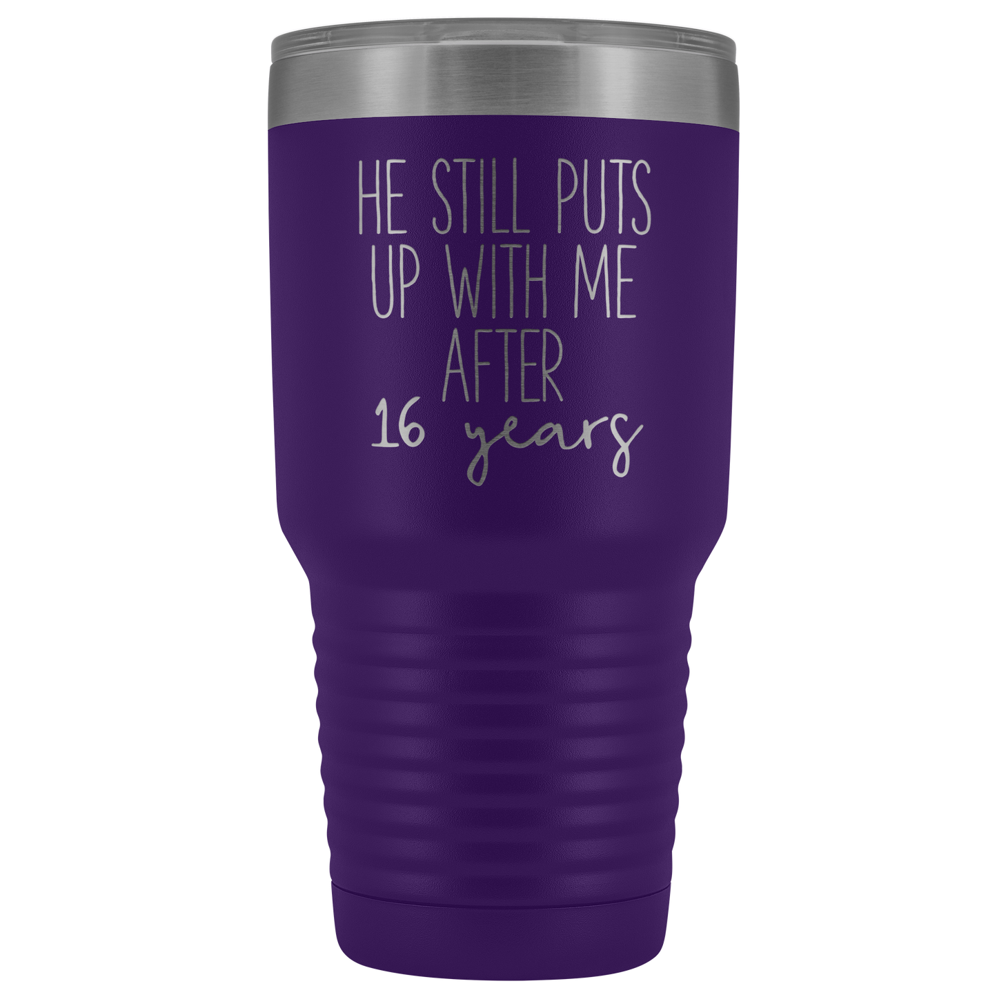 16th Anniversary Gift for Wife, 16th Anniversary Gift for Her, 16 Year Gift for Wife, Tumbler Mug