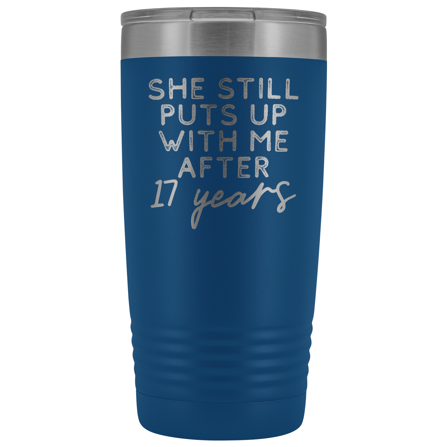 17º Aniversário Presente 17 Anos Aniversário de Casamento Café Caneca Engraçado Marido Tumbler Presentes para Ele Aniversário para Copa masculina