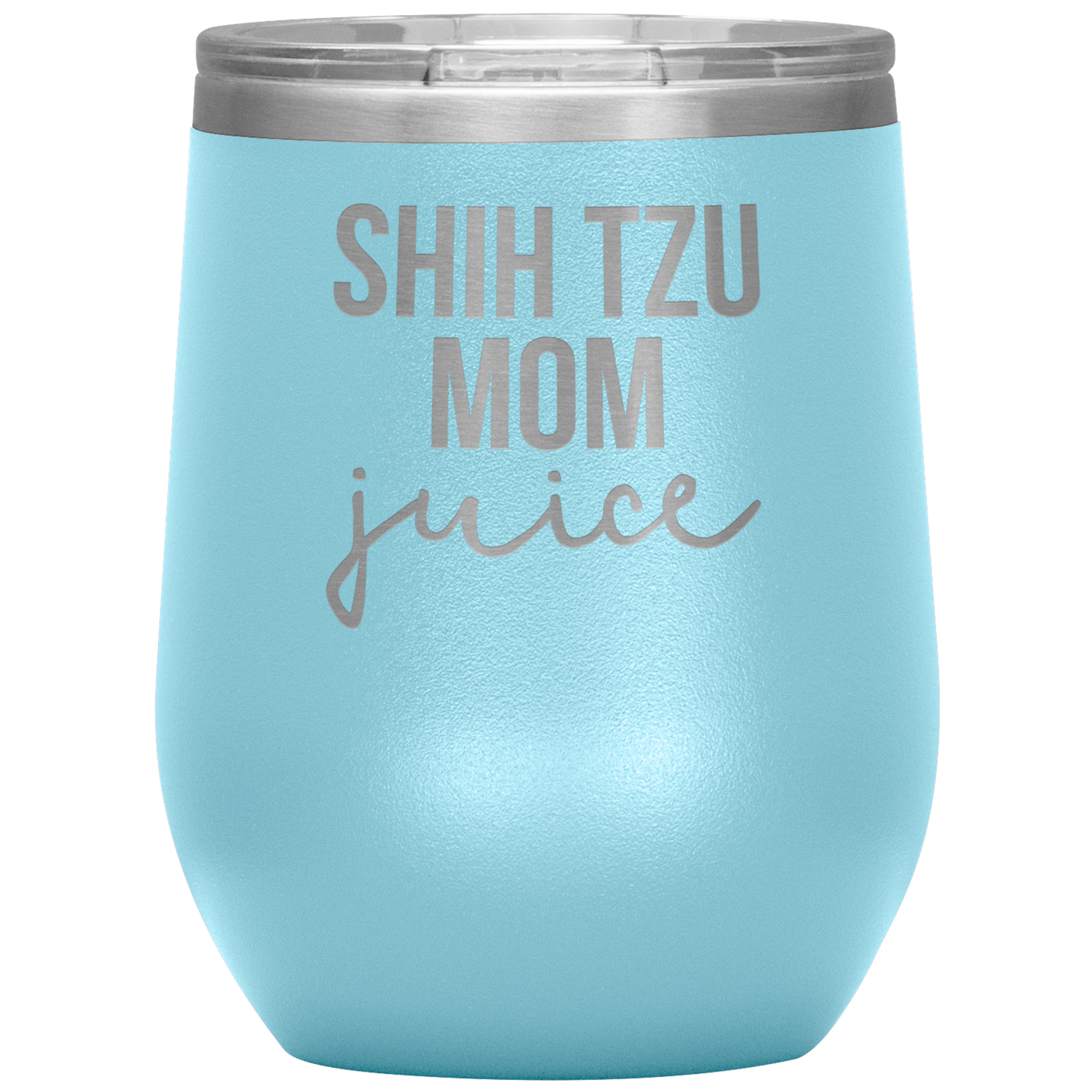 Shih Tzu Mom Wine Tumbler, Shih Tzu Mom Gifts, Travel Wine Cup, Birthday Gifts for Men and Women