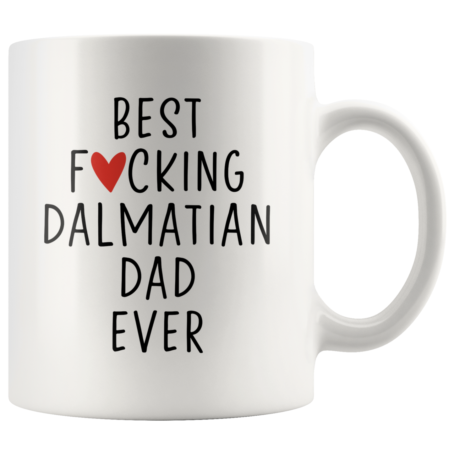 Dalmatian Dad Gifts, Coffee Mug, Two Tone Accent Cup, Birthday Gift for Men and Women