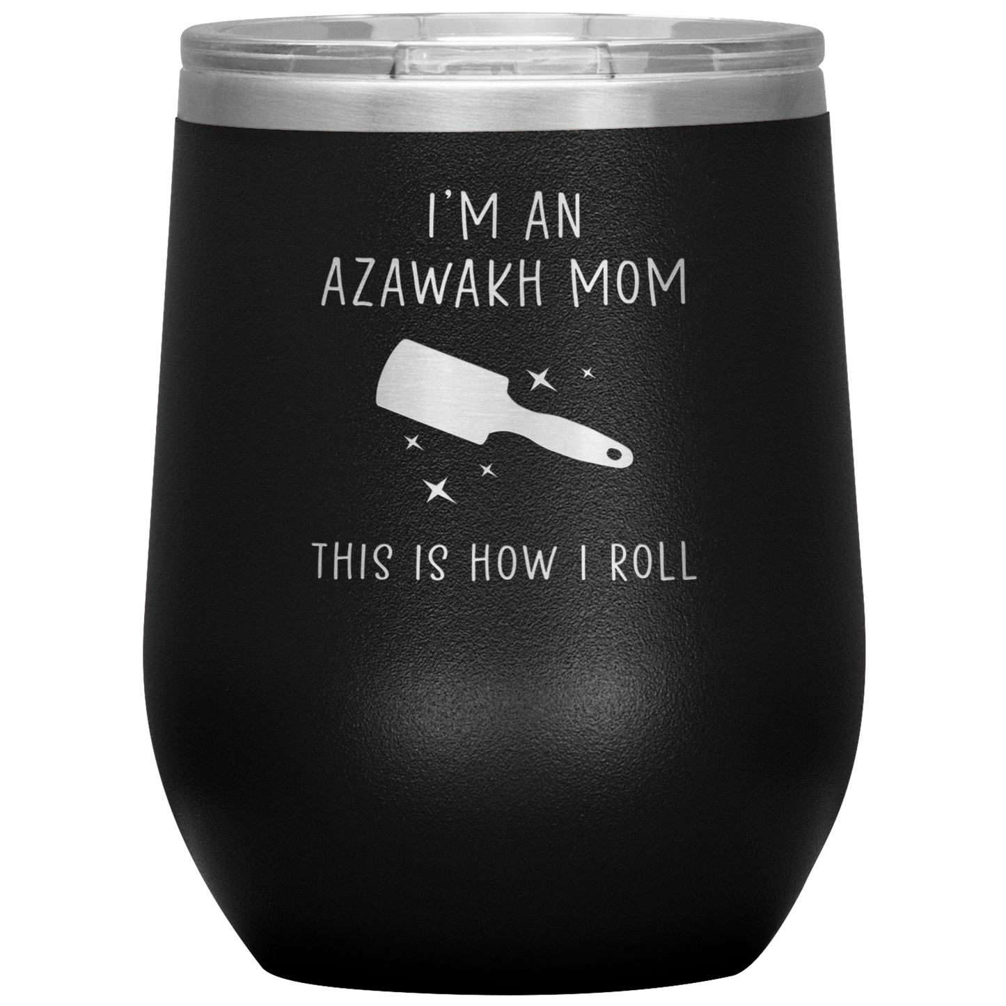 Azawakh Mom Wine Tumbler, Funny Travel Wine Cup, Birthday Gifts for Men and Women