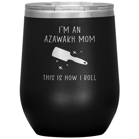 Azawakh Mom Wine Tumbler, Funny Travel Wine Cup, Birthday Gifts for Men and Women