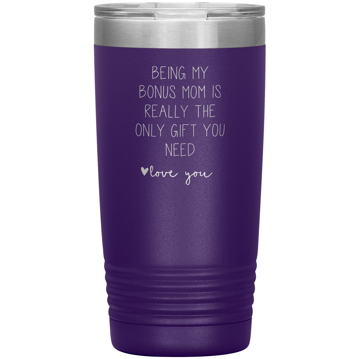 Bonus Mom Tumbler, Bonus Mom Gifts, Travel Coffee Mug, Birthday Gifts for Men and Women