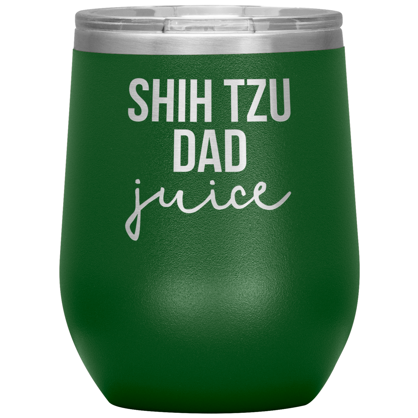 Shih Tzu Dad Wine Tumbler, Shih Tzu Dad Gifts, Travel Wine Cup, Birthday Gifts for Men and Women