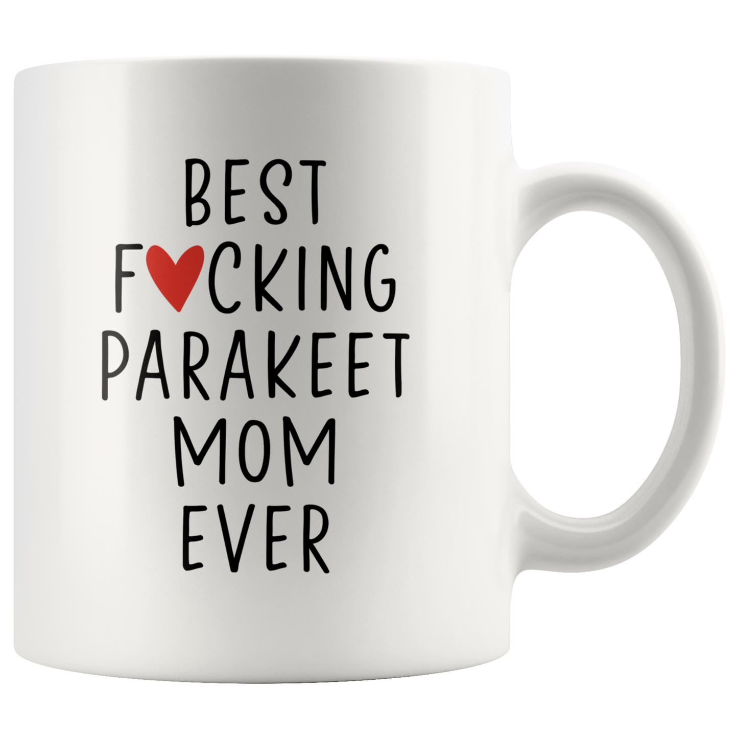 Parakeet Mom Gifts, Coffee Mug, Two Tone Accent Cup, Birthday Gift for Men and Women