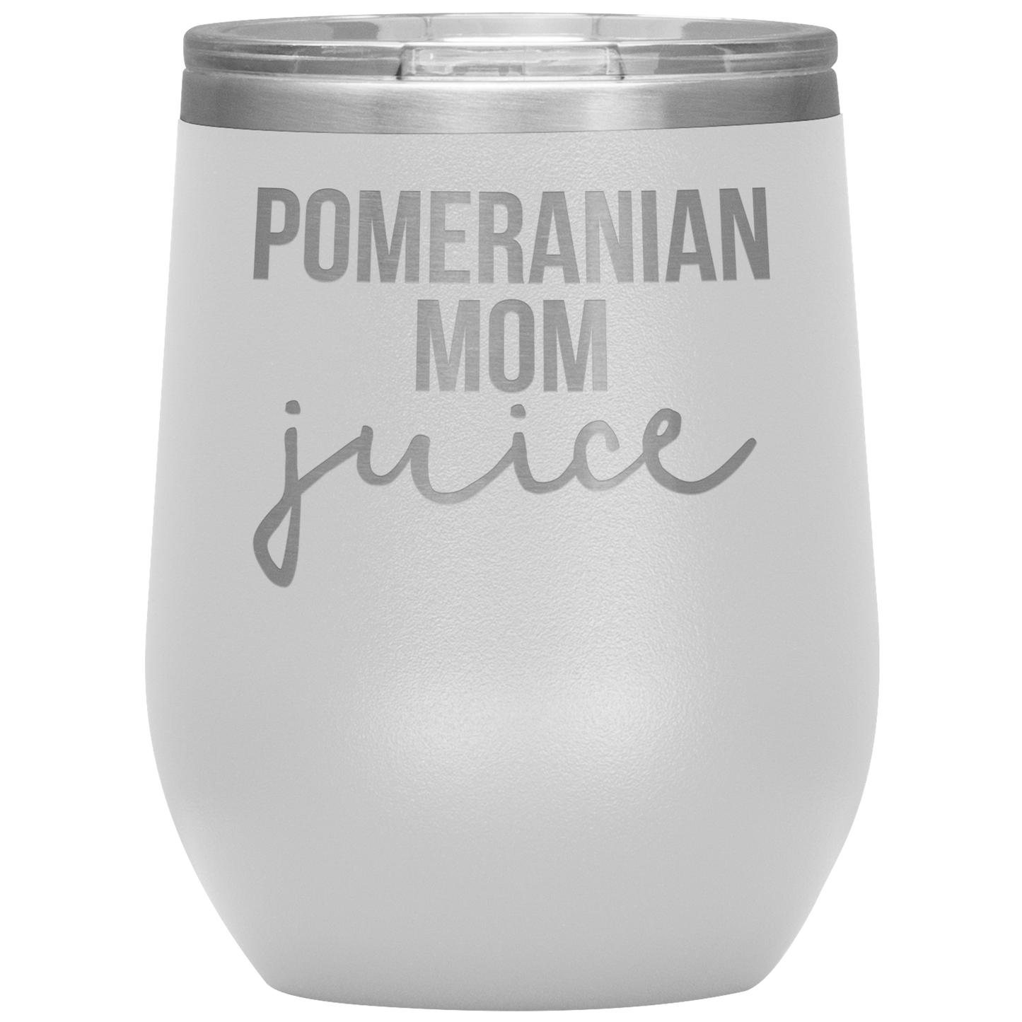 Pomeranian Maman vin Tumbler, Pomeranian maman cadeaux, voyage Vin Tasse, Cadeaux D'anniversaire pour hommes et femmes