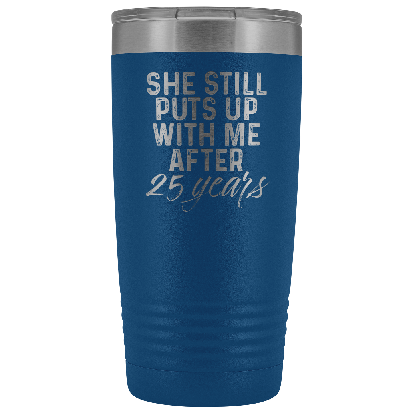 Cadeau 25e anniversaire 25 année anniversaire de mariage Tasse de café Drôle mari Tumbler Cadeaux pour lui anniversaire pour les hommes Coupe