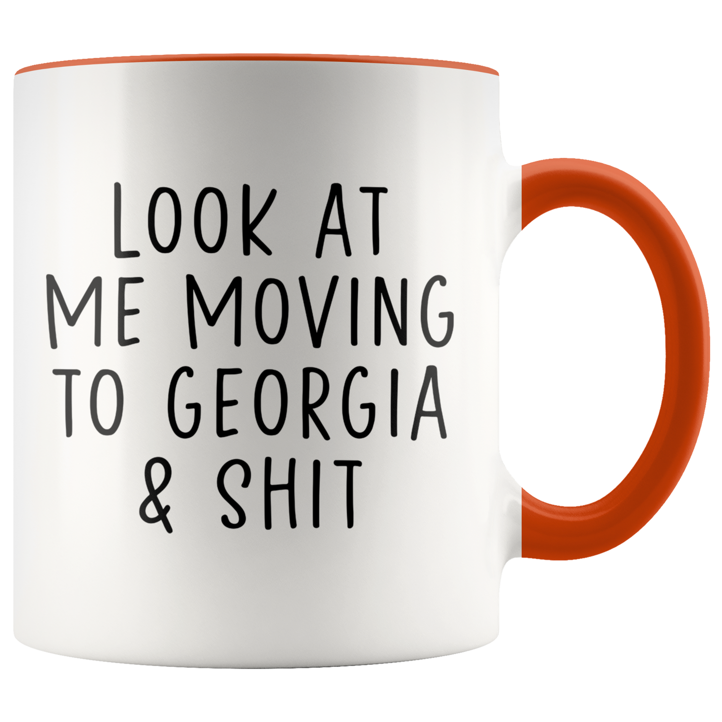 Moving to Georgia Gifts, Colorado Coffee Mug, Two Tone Accent Cup, Birthday Gift for Men and Women