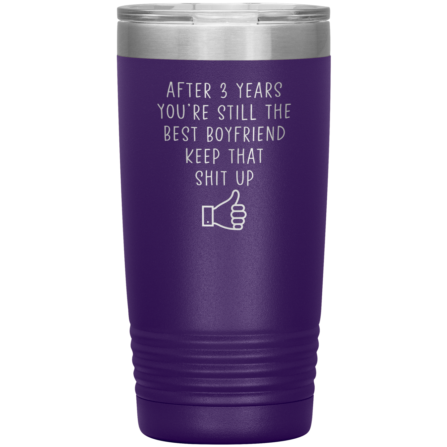 3rd Anniversary Tumbler, 3rd Anniversary Gifts, Travel Coffee Mug, Birthday Gifts for Men and Women