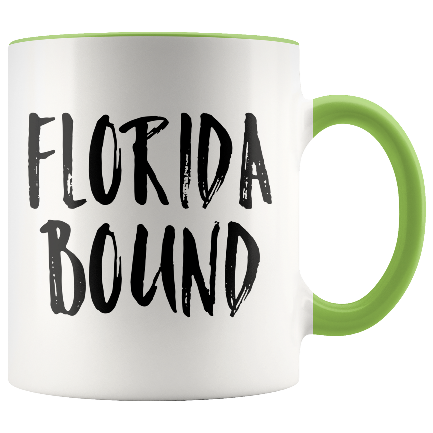 Moving to Florida Gifts, Moving Away Coffee Mug, Two Tone Accent Cup, Birthday Gift for Men and Women