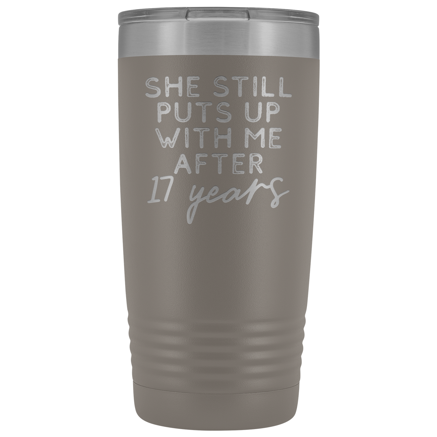 17th Anniversary Gift 17 Year Wedding Anniversary Coffee Mug Funny Husband Tumbler Gifts for Him Anniversary for Men Cup