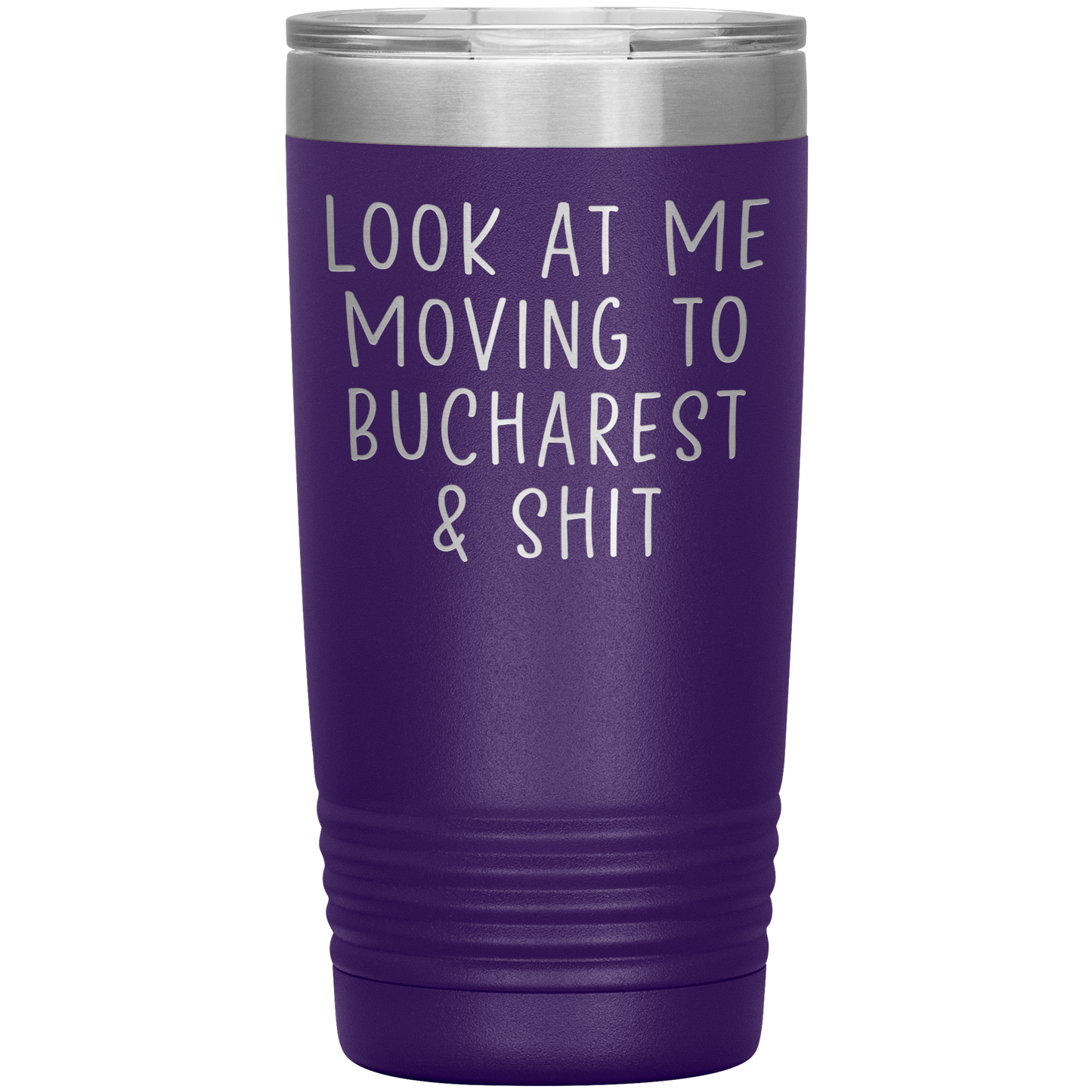 Moving to Bucharest Romania Tumbler, Funny Moving Away Travel Coffee Mug, Birthday Gifts for Men and Women