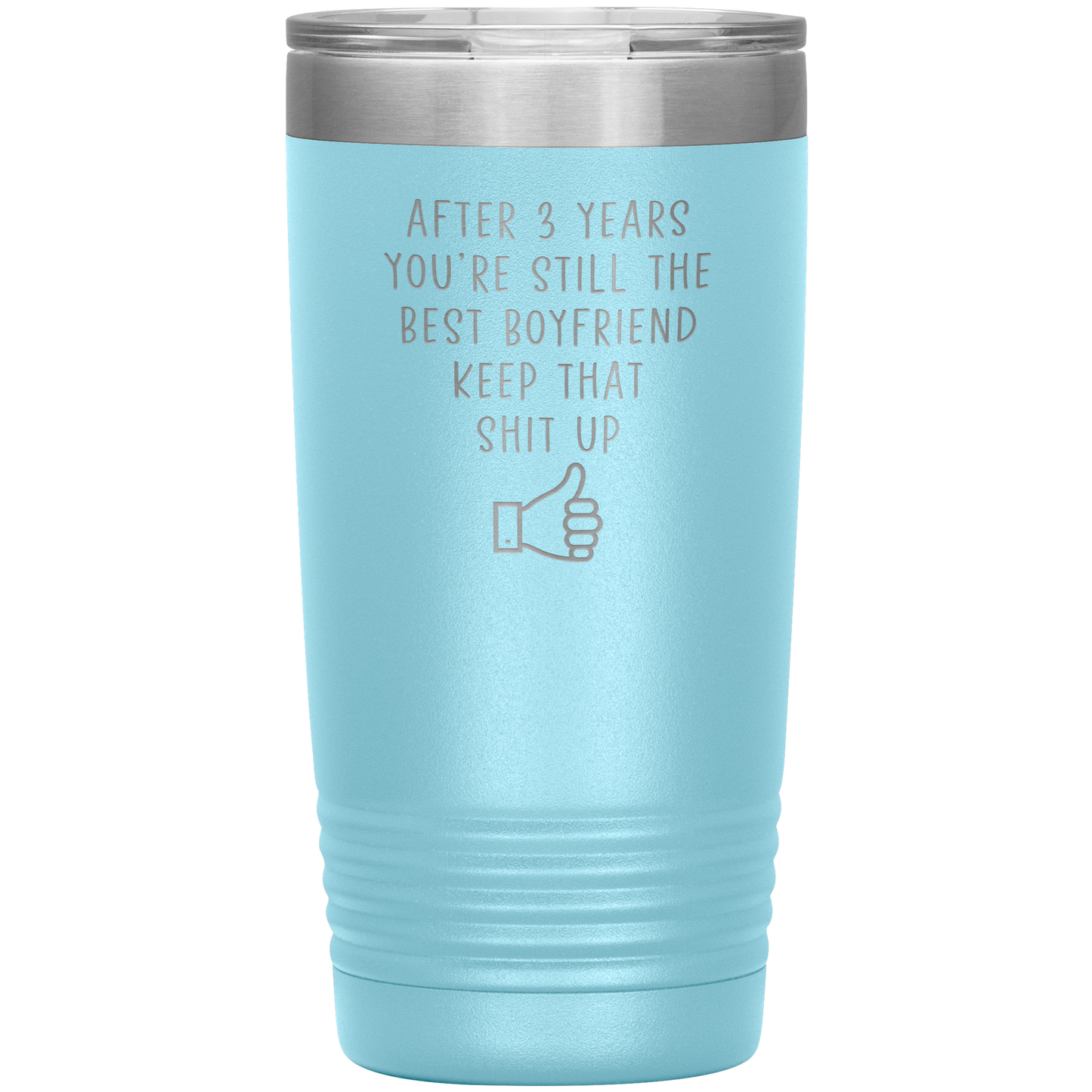 3rd Anniversary Tumbler, 3rd Anniversary Gifts, Travel Coffee Mug, Birthday Gifts for Men and Women