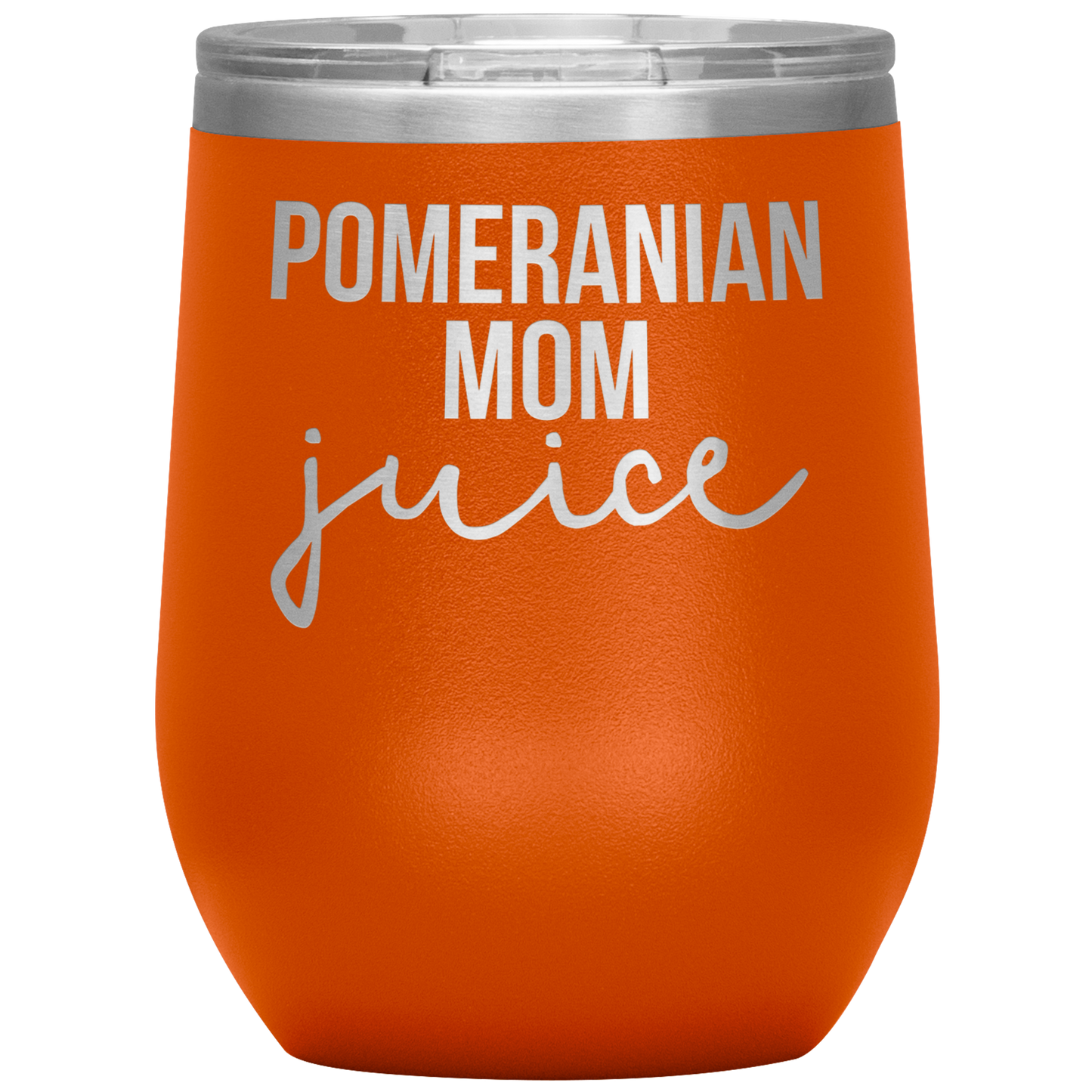 Pomeranian Maman vin Tumbler, Pomeranian maman cadeaux, voyage Vin Tasse, Cadeaux D'anniversaire pour hommes et femmes