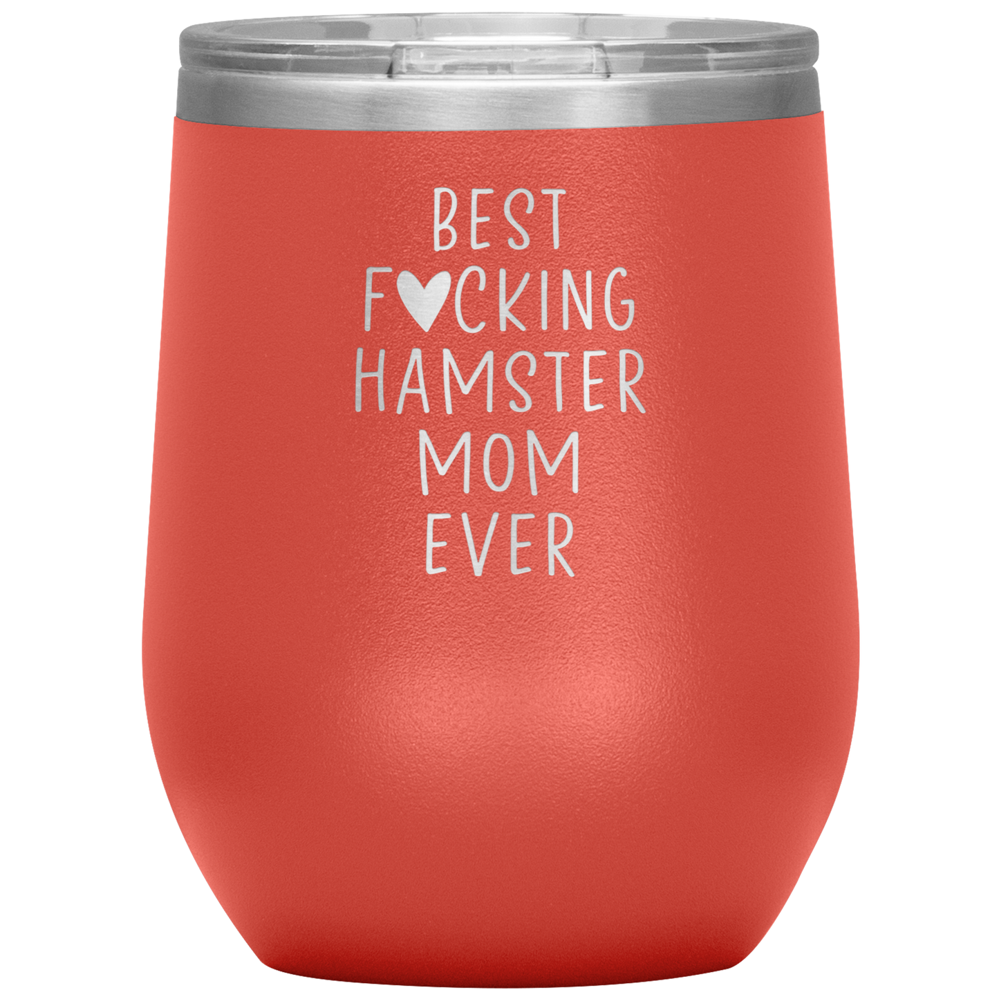 Hamster Mom Wine Tumbler, Hamster Mom Gifts, Travel Wine Cup, Birthday Gifts for Men and Women