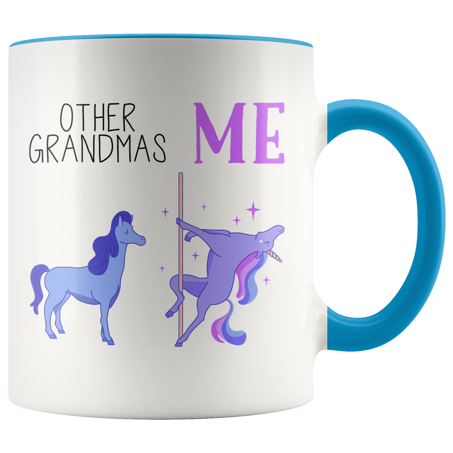 Grandma Gifts, Coffee Mug, Two Tone Accent Cup, Birthday Gift for Men and Women