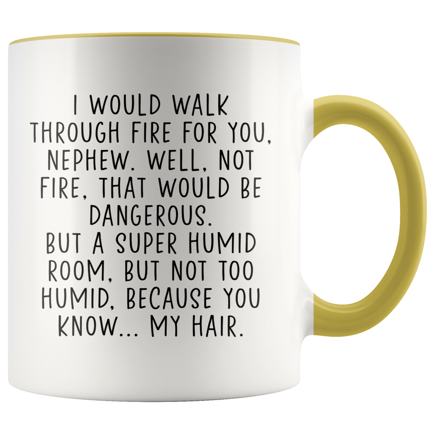 Nephew Gifts, Coffee Mug, Two Tone Accent Cup, Birthday Gift for Men and Women