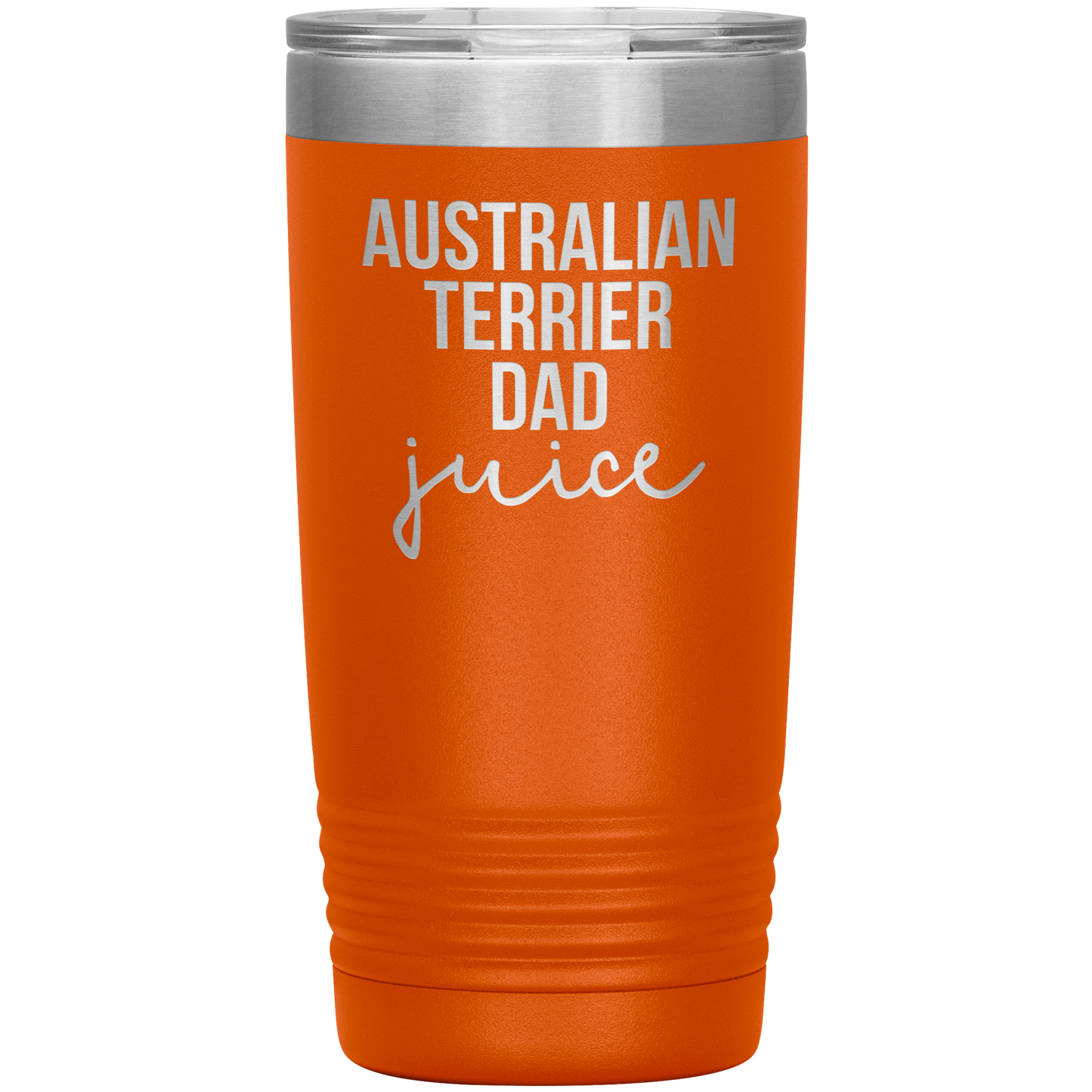 Australian Terrier Dad Tumbler, Funny Travel Coffee Mug, Birthday Gifts for Men and Women