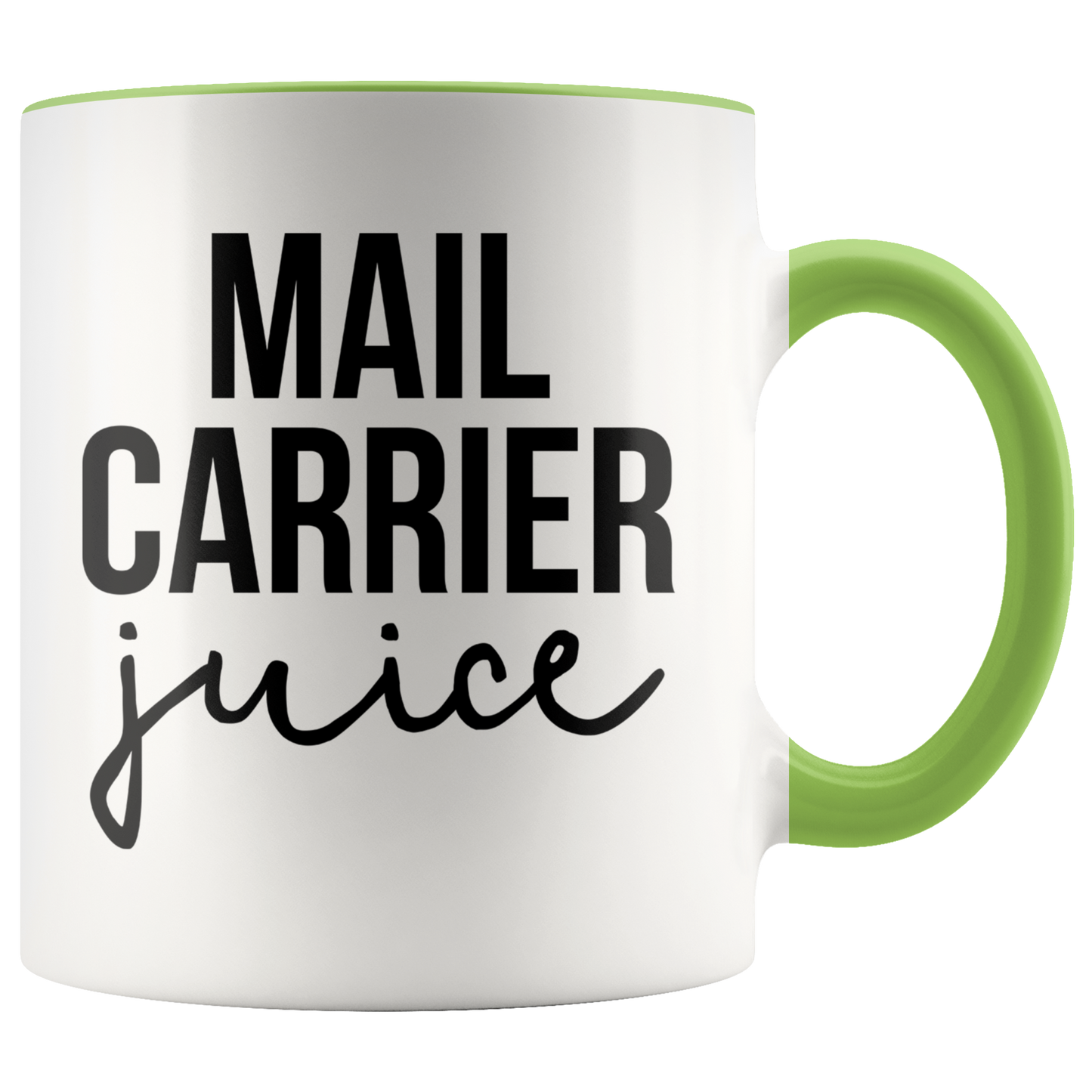 Mail Carrier Gifts, Coffee Mug, Two Tone Accent Cup, Birthday Gift for Men and Women