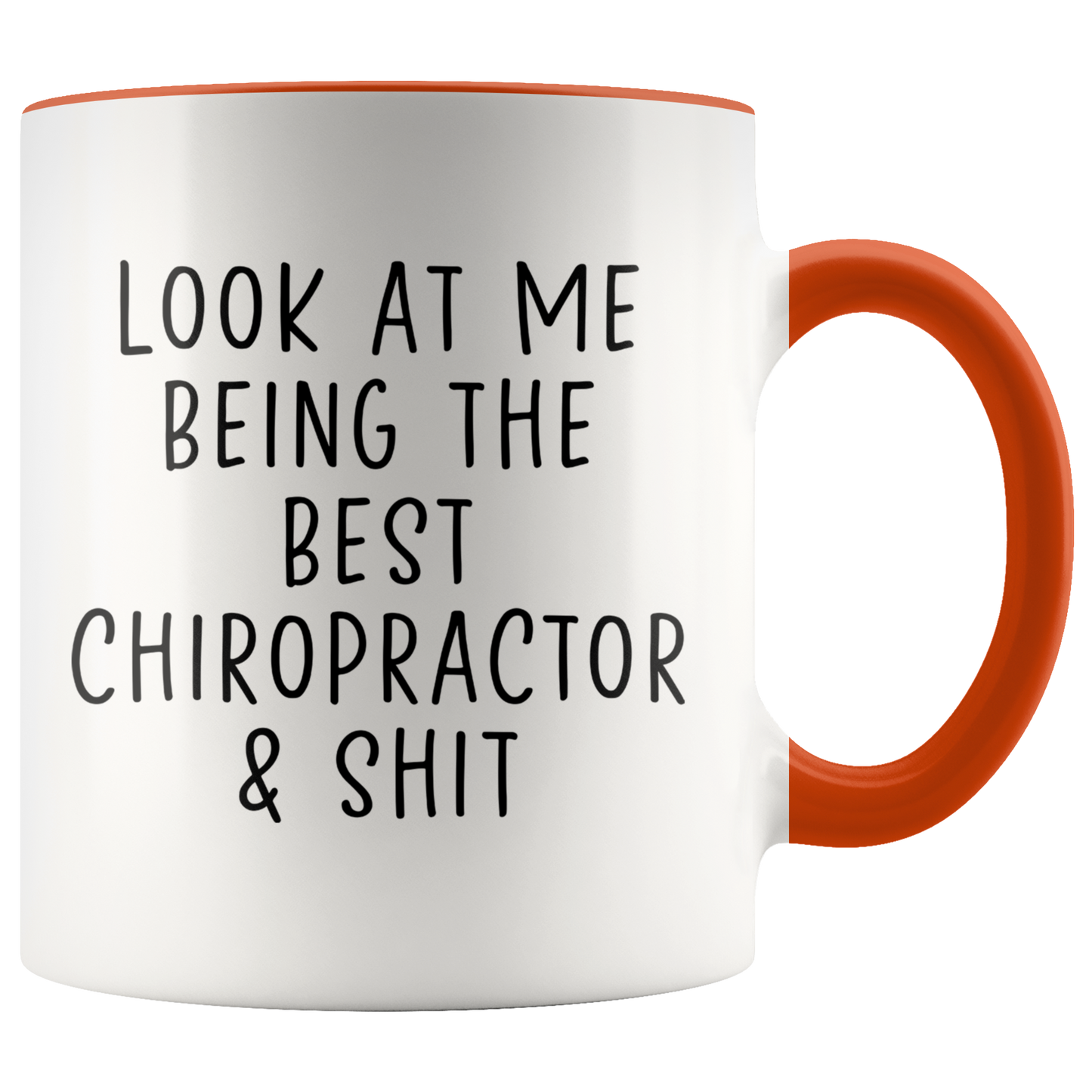 Chiropractor Gifts, Coffee Mug, Two Tone Accent Cup, Birthday Gift for Men and Women