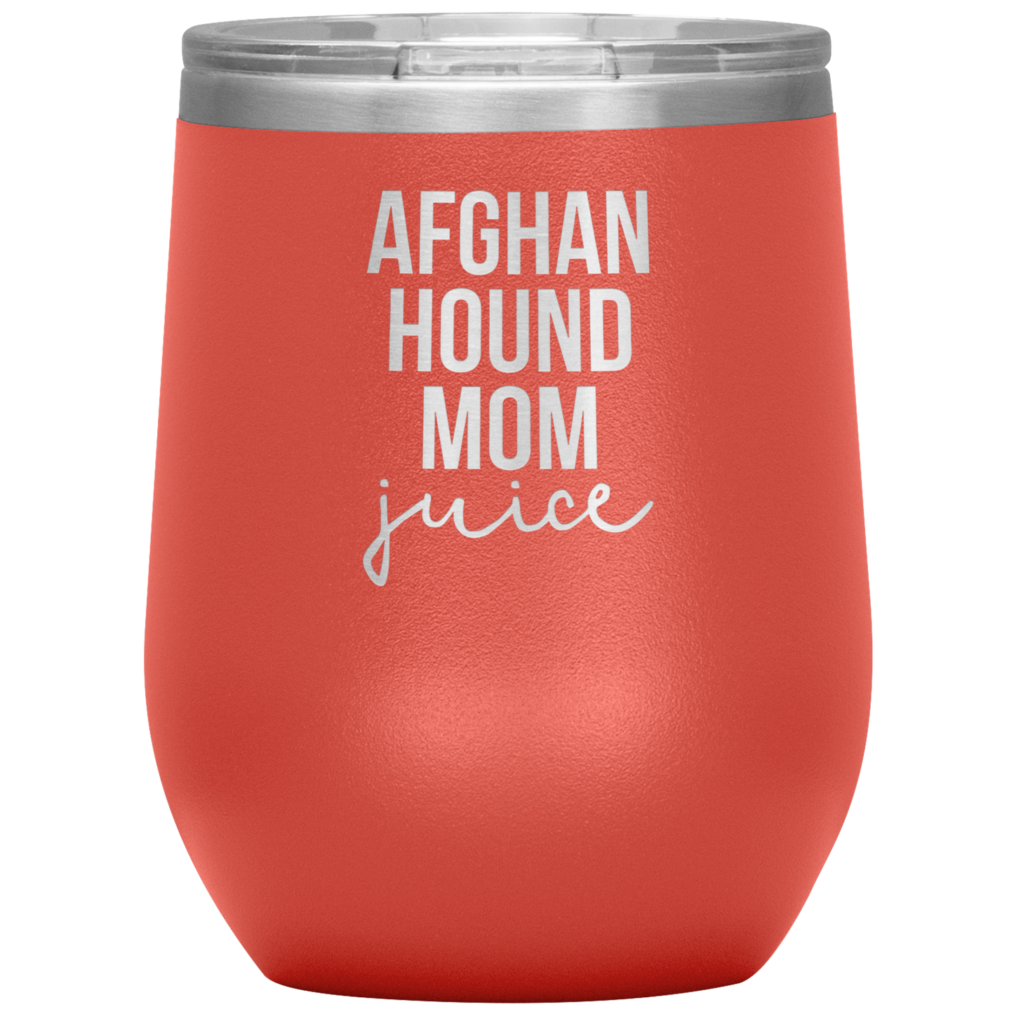 Afghan Hound Mom Wine Tumbler, Funny Travel Wine Cup, Birthday Gifts for Men and Women