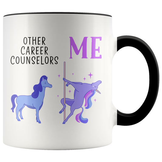 Career counselor Gifts, Coffee Mug, Two Tone Accent Cup, Birthday Gift for Men and Women