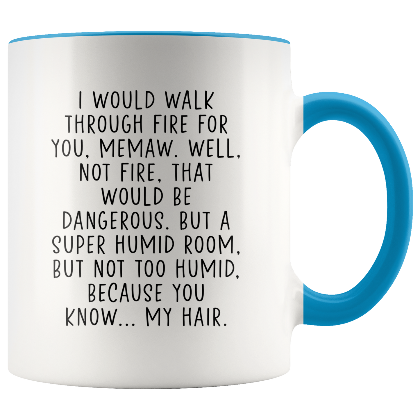 Memaw Gifts, Coffee Mug, Two Tone Accent Cup, Birthday Gift for Men and Women